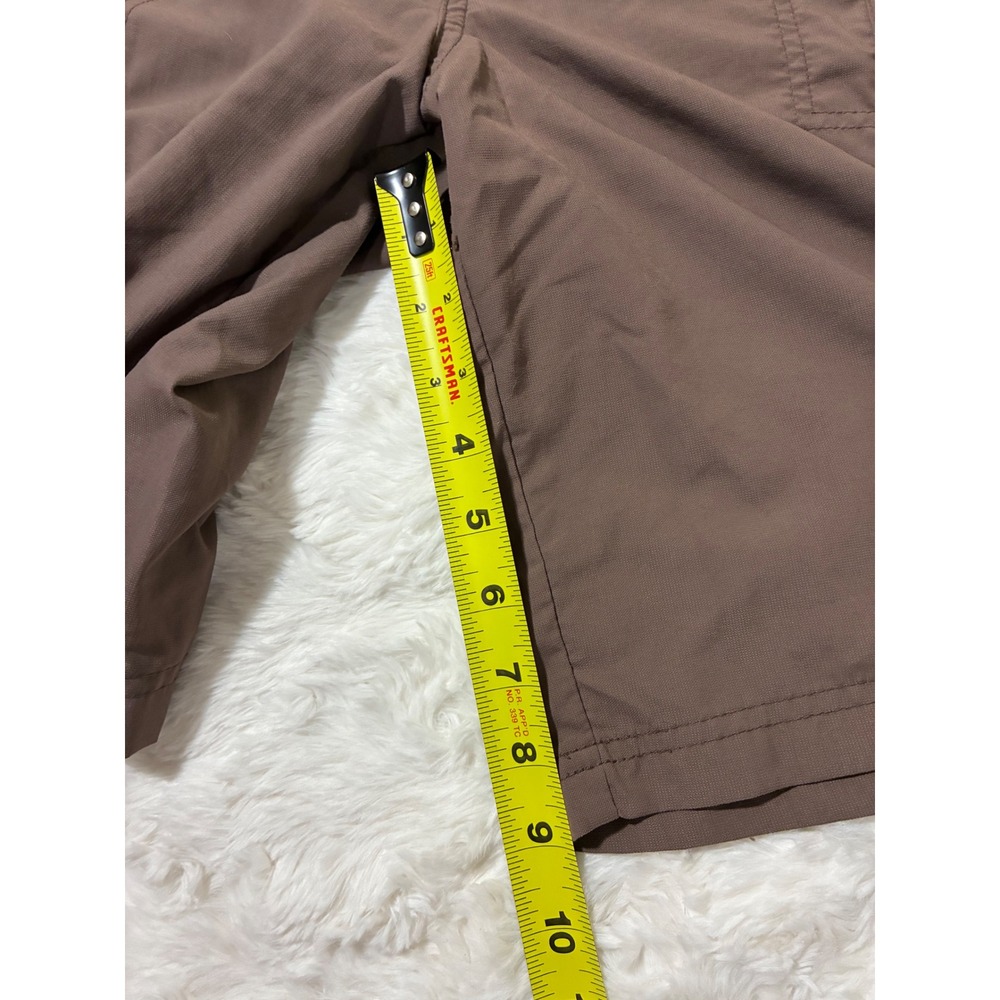 Columbia Womens Brown Cargo Hiking Shorts Size 14 Nylon Outdoor Trail AL4490 - Picture 6 of 9